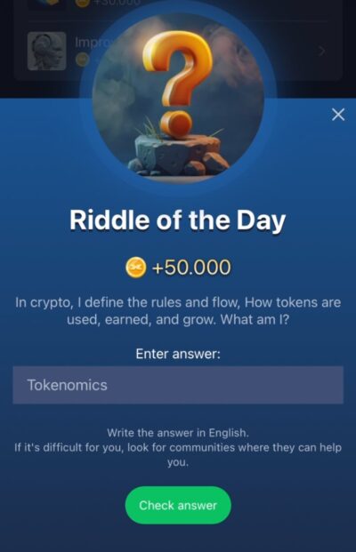 X Empire Riddle of the Day 