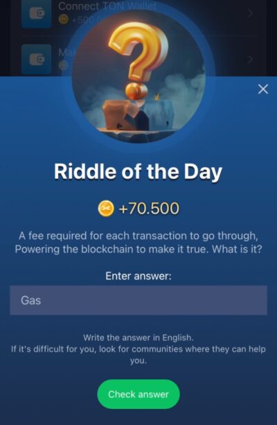 X Empire Riddle of the day 09 September 