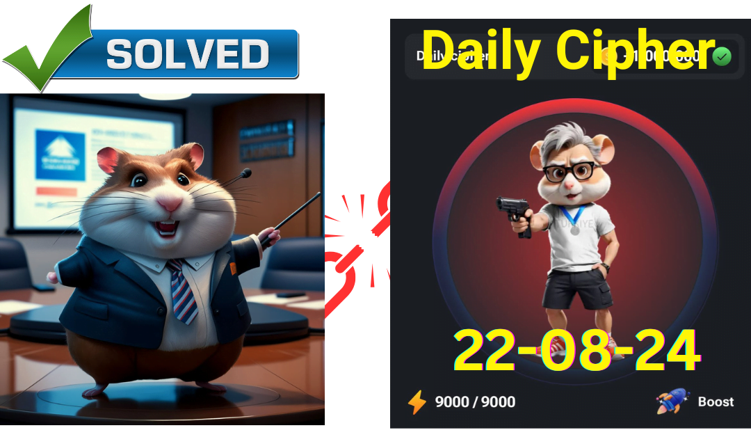 Today Hamster Kombat Daily Cipher Code for 22 August 24